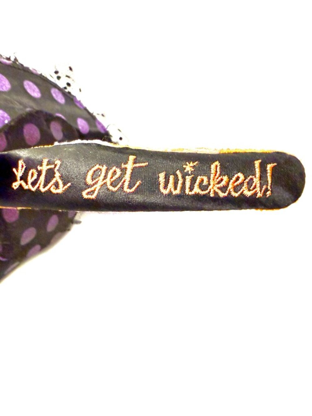 Disney Minnie Mouse Halloween Witch Ear Headband | Let's Get Wicked - Picture 5 of 5